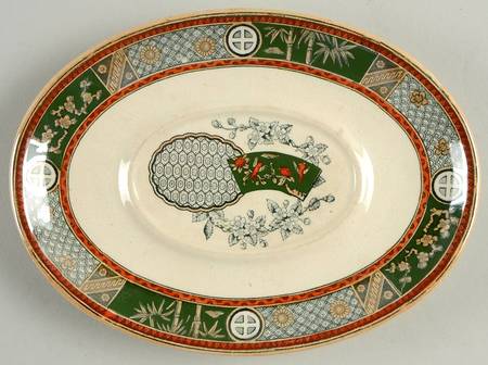 Satsuma (Multicolor, Green) Underplate for Gravy Boat