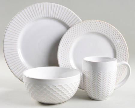 Modern Farmhouse 4 Piece Place Setting