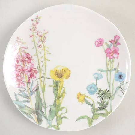 Floral Salad Plate