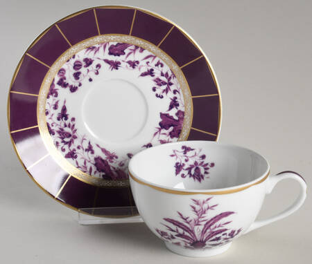 Prunus Flat Cup & Saucer Set