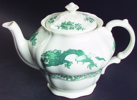 Dragon Green Teapot & Lid