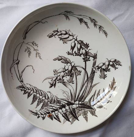 Field Flowers Black Fruit/Dessert (Sauce) Bowl