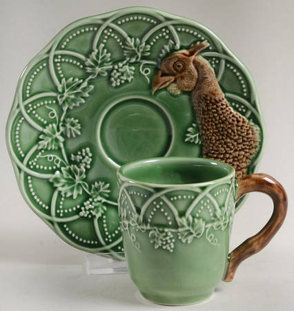 Woods Hunting Flat Cup & Saucer Set