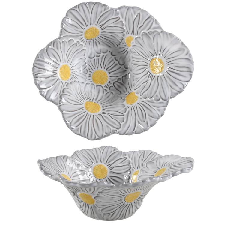 Maria Flor 10" Large Salad Serving Bowl