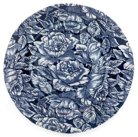 Hibiscus Ink Blue by Burgess &amp; Leigh
