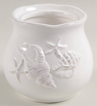 Laguna Coastal Cottage White Sugar Bowl No Lid