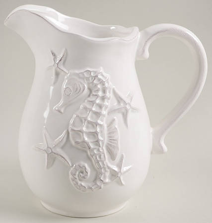 Laguna Coastal Cottage White 48 Oz Pitcher