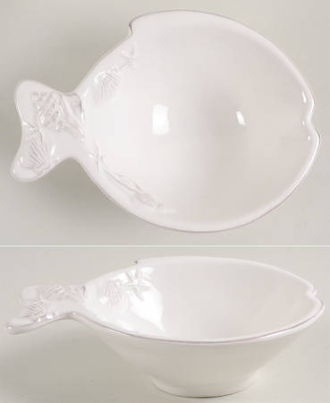 Laguna Coastal Cottage White 7" Fish Bowl