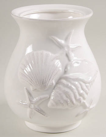 Laguna Coastal Cottage White Medium Canister No Lid
