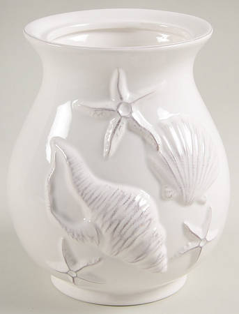 Laguna Coastal Cottage White Large Canister No Lid