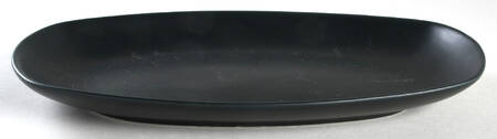 Mono Coupe Black 11" Oblong Serving Platter