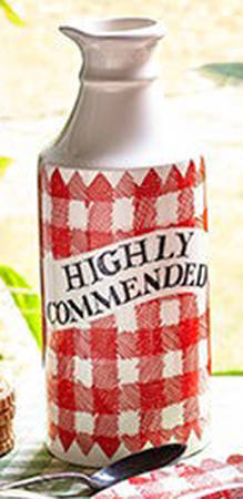 Gingham Bud Vase