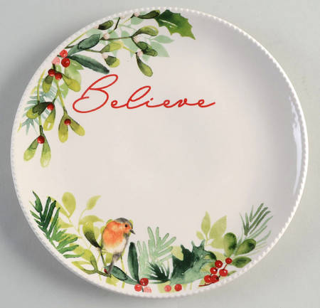 Winter Botanicals Salad Plate