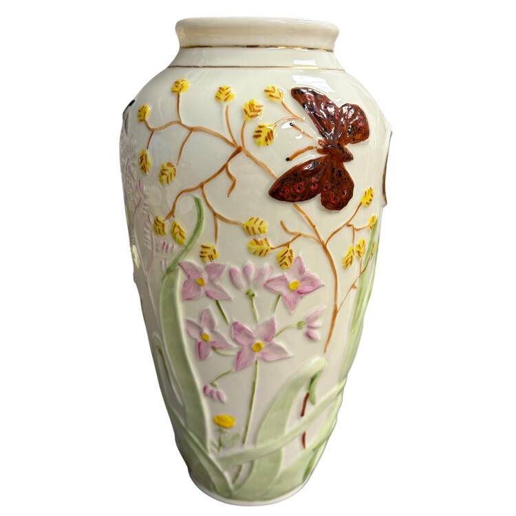Collectors Society Papillion Vase