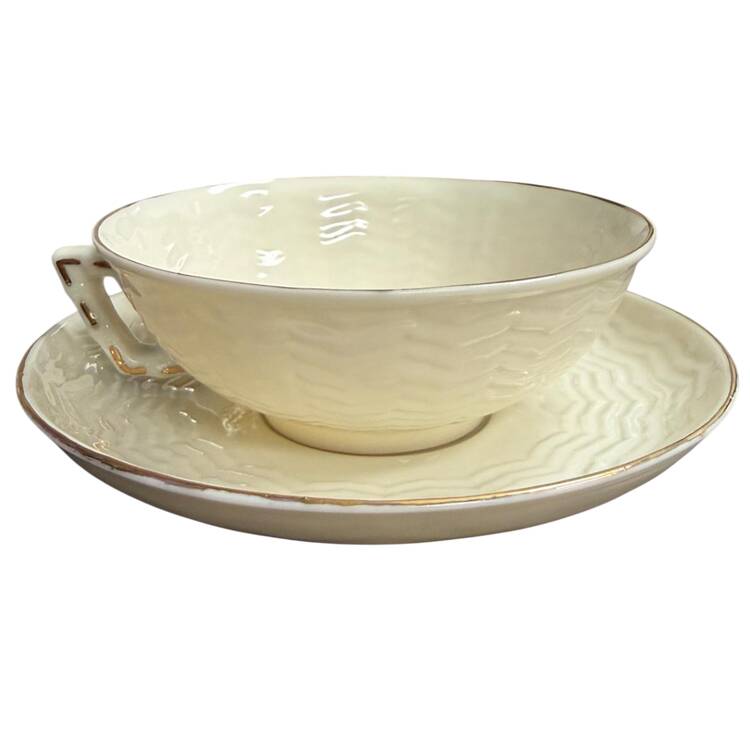 Collectors Society Flat Cup & Saucer Set