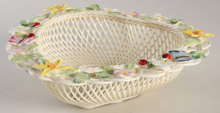Limited Edition Giftware Floral Heart Basket