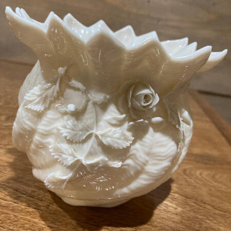 Flower Pot 4" Applied Floral Flower Pot