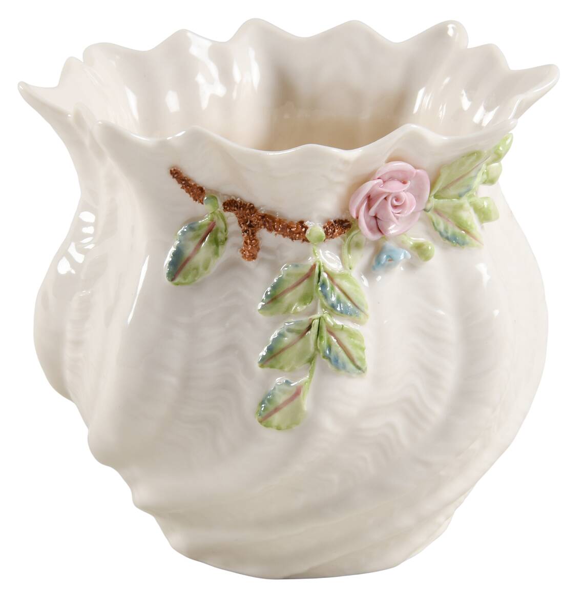 Flower Pot 4" Applied Floral Flower Pot