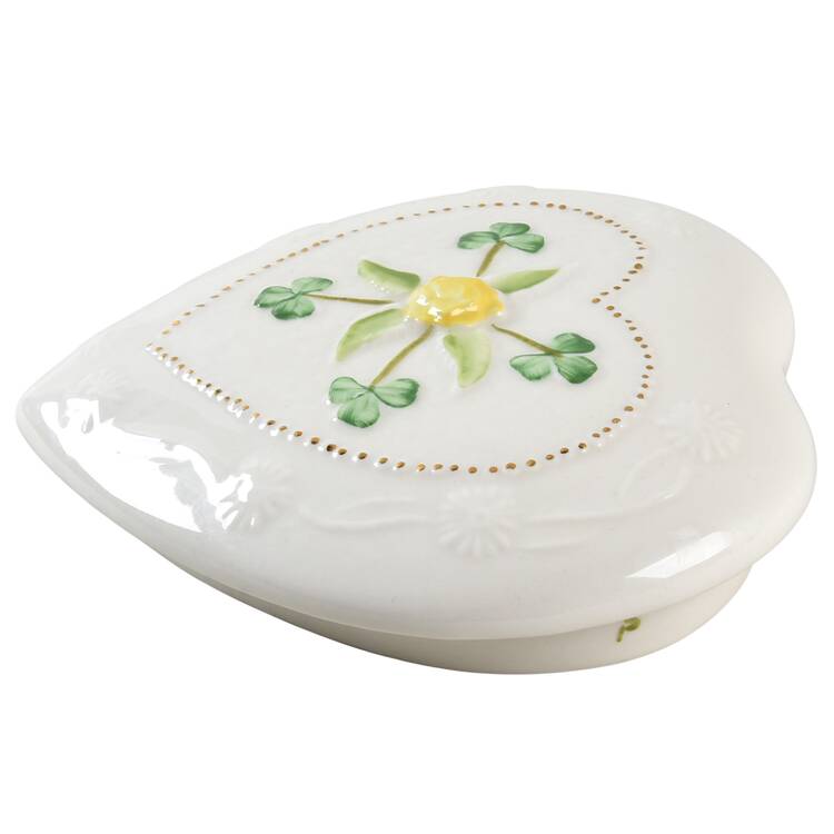 Trinket Boxes Rose Lid for Rose Heart Shape Box