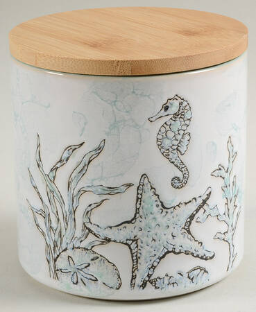 Sea Cove Island Small Canister & Lid by Blue Sky