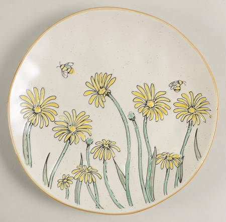 Daisy Bee Field Salad Plate