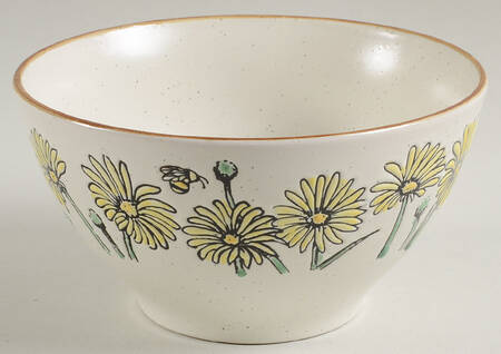 Daisy Bee Field Soup/Cereal Bowl by Blue Sky