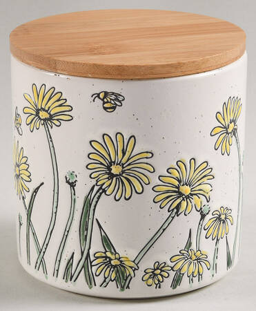 Daisy Bee Field Small Canister & Lid