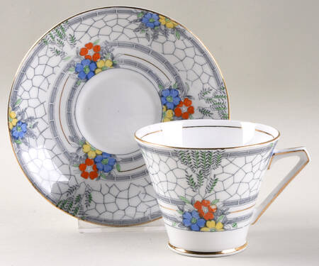 4023 Footed Cup & Saucer Set