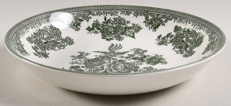 Asiatic Pheasants Green 9" Individual Pasta Bowl