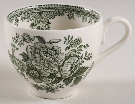 Asiatic Pheasants Green Flat Cup