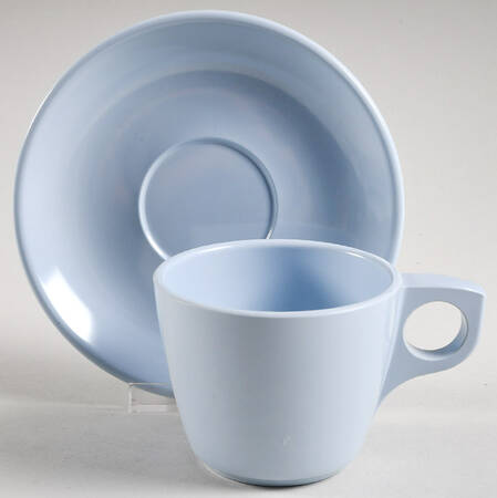 BO62 (Melmac) Flat Cup & Saucer Set