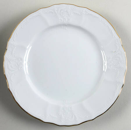 Bernadotte White-Gold Trim by Baum Brothers