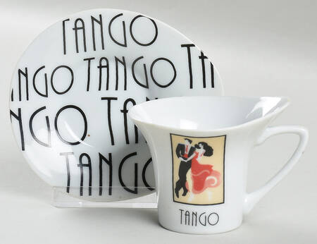 BTE1 Flat Demitasse Cup & Saucer Set
