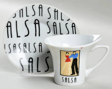 BTE1 Flat Demitasse Cup & Saucer Set