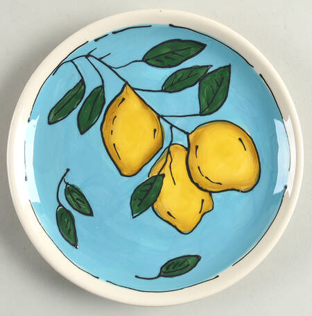 Lemon Sky Salad Plate