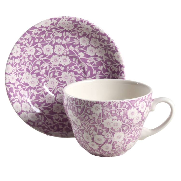 Blossom Calico Breakfast Cup & Saucer Set