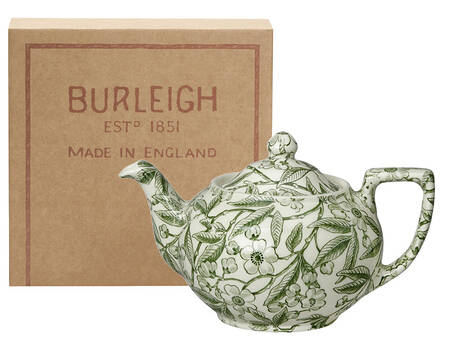 Green Prunus Small Teapot & Lid