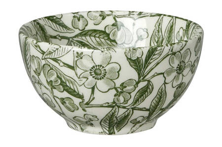 Green Prunus Open Sugar Bowl