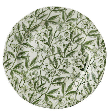Green Prunus Luncheon Plate