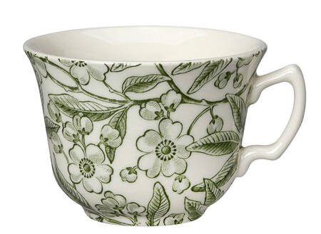 Green Prunus Flat Cup