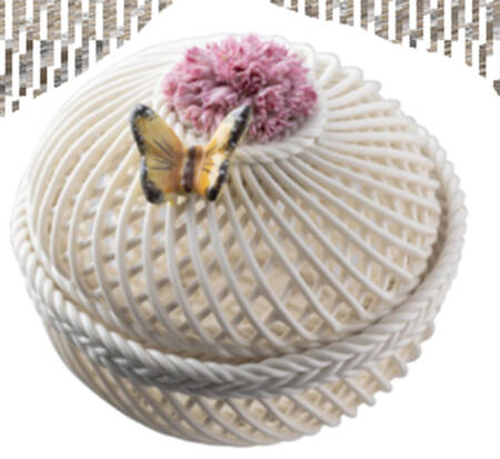 Flower of the Month Basket by Belleek Pottery (Ireland)