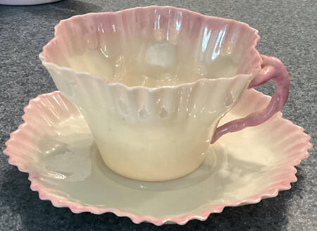 Hexagon-Pink by Belleek Pottery (Ireland)