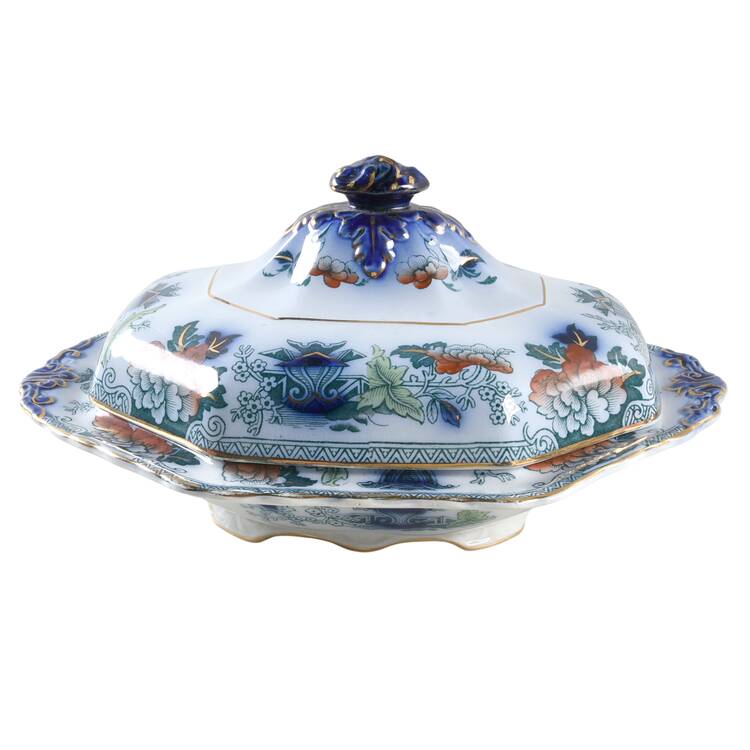 Lahore Blue Multicolored by Burgess &amp; Leigh