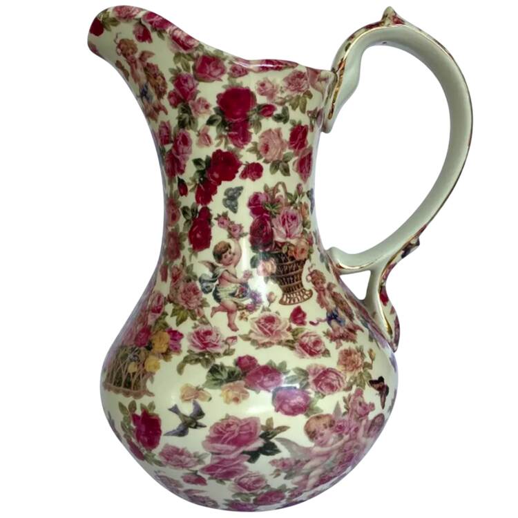 Cherub Chintz 32 Oz Pitcher
