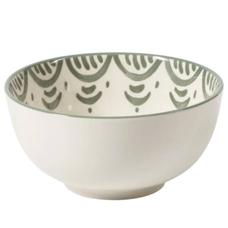 Valencia Flor-Fern Green Coupe Cereal Bowl