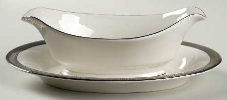 Andante Gravy Boat with Attached Underplate by Castleton (USA)