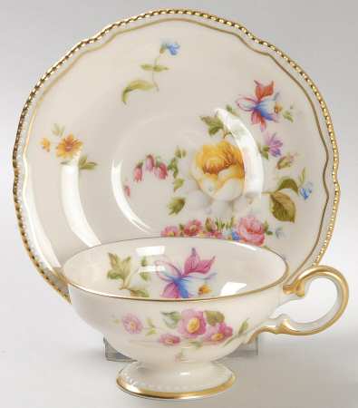 Ascona Footed Demitasse Cup & Saucer Set