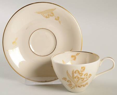 Autumn Lea Flat Demitasse Cup & Saucer Set