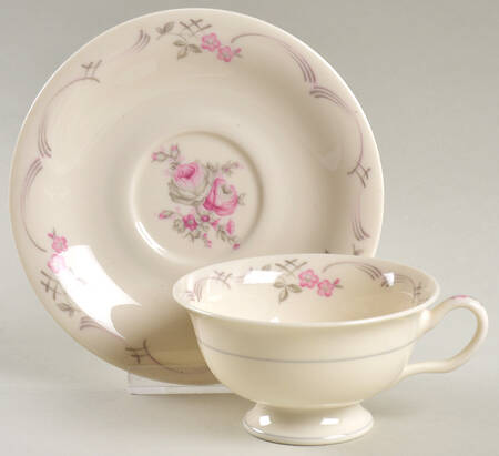 Footed Cup & Saucer Set