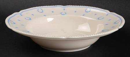 Blue Bow Rim Soup Bowl